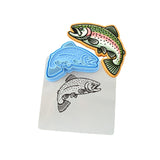Trout 1 Cookie Cutter | Stamp | Stencil - SHARP EDGES - FAST Shipping - Choose Your Own Size! #1 Cookie Cutter Lady LITTLE - 3 Inches (7.62cm) **BUNDLE** Cutter + Stamp + Stencil 