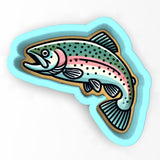 a sticker of a fish on a white background