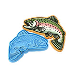 Trout 1 Cookie Cutter | Stamp | Stencil - SHARP EDGES - FAST Shipping - Choose Your Own Size! #1 Cookie Cutter Lady LITTLE - 3 Inches (7.62cm) **BUNDLE** Cutter + Stamp 