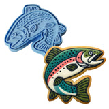 Trout 2 Cookie Cutter | Stamp | Stencil - SHARP EDGES - FAST Shipping - Choose Your Own Size! #1 Cookie Cutter Lady LITTLE - 3 Inches (7.62cm) **BUNDLE** Cutter + Stamp 