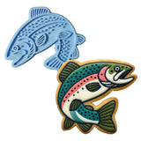 Trout 2 Cookie Cutter | Stamp | Stencil - SHARP EDGES - FAST Shipping - Choose Your Own Size! #1 Cookie Cutter Lady LITTLE - 3 Inches (7.62cm) Stamp ONLY 
