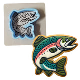 Trout 2 Cookie Cutter | Stamp | Stencil - SHARP EDGES - FAST Shipping - Choose Your Own Size! #1 Cookie Cutter Lady 