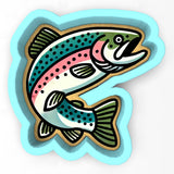 a drawing of a fish on a white background