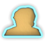 a paper cut out of a man's head