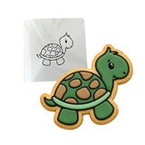 Turtle Cookie Cutter | Stamp | Stencil #1 Beach / Summer Cookie Cutter Lady MINI - 2 Inches (5cm) Stencil ONLY 