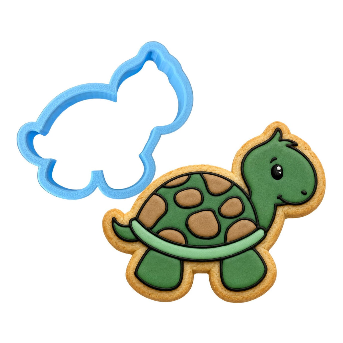 Turtle Cookie Cutter | Stamp | Stencil #1 Beach / Summer Cookie Cutter Lady MINI - 2 Inches (5cm) Cookie Cutter ONLY (Outline) 