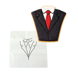 Tuxedo Cookie Cutter Detailed #1 Wedding / Baby / V Day Cookie Cutter Lady MINI - 2 Inches (5cm) Stencil ONLY 