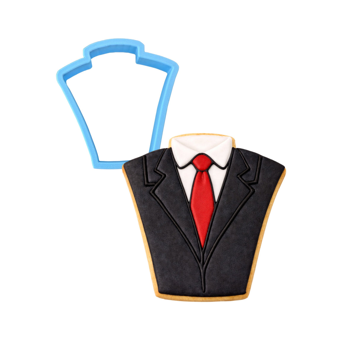 Tuxedo Cookie Cutter Detailed #1 Wedding / Baby / V Day Cookie Cutter Lady MINI - 2 Inches (5cm) Cookie Cutter ONLY (Outline) 