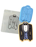 Tuxedo Cookie Cutter | Stamp | Stencil #4 Wedding / Baby / V Day Cookie Cutter Lady 