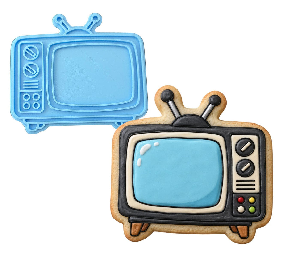 Tv Old Style 1 Cookie Cutter | Stamp | Stencil - SHARP EDGES - FAST Shipping - Choose Your Own Size! #1 Cookie Cutter Lady LITTLE - 3 Inches (7.62cm) Stamp ONLY 