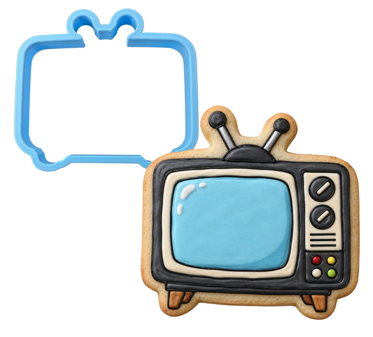 Tv Old Style 1 Cookie Cutter | Stamp | Stencil - SHARP EDGES - FAST Shipping - Choose Your Own Size! #1 Cookie Cutter Lady LITTLE - 3 Inches (7.62cm) Cookie Cutter ONLY (Outline) 