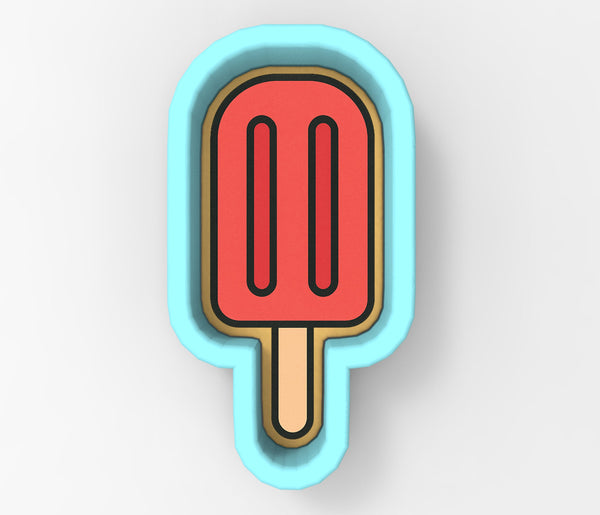 Twin Pop Popsicle Cookie Cutter | Stamp | Stencil - SHARP EDGES - FAST Shipping - Choose Your Own Size! #1