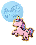 Unicorn Body Cookie Cutter | Stamp | Stencil #4 Animals & Dinosaurs Cookie Cutter Lady MINI - 2 Inches (5cm) Debosser ONLY 