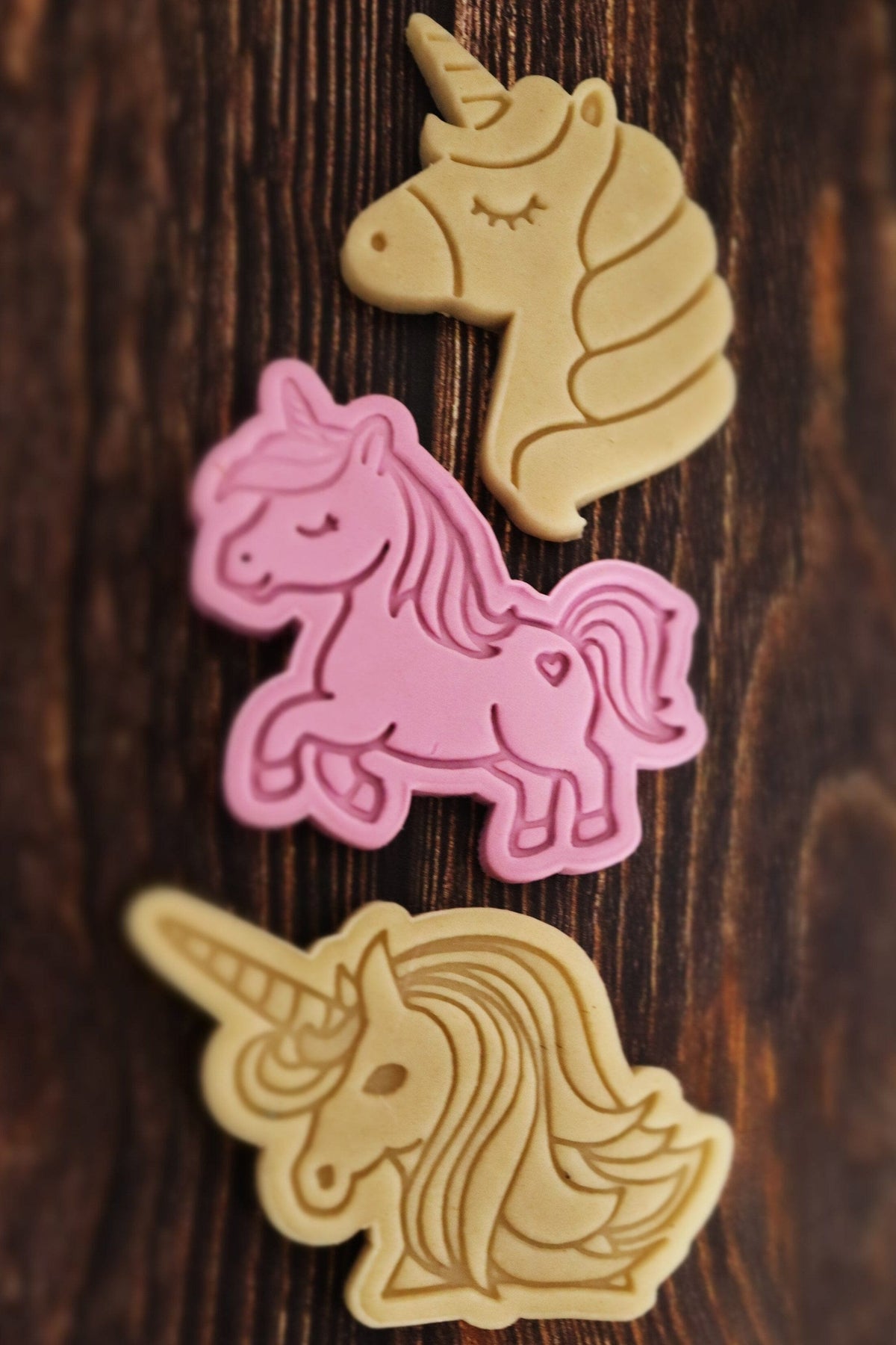 Unicorn Face Cookie Cutter Stamp & Outline #3 Wedding / Baby / V Day Cookie Cutter Lady 