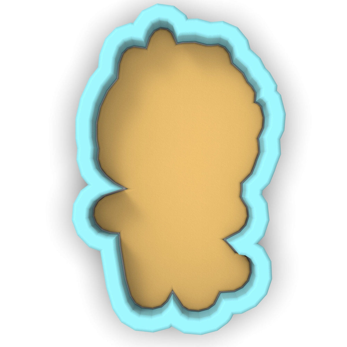 a cookie cutter shaped like a silhouette of a woman