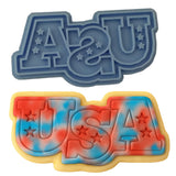 USA Stars Cookie Cutter Outline & Stamp 1 St Pats / July 4th Cookie Cutter Lady 