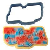 USA Stars Cookie Cutter Outline & Stamp 1 St Pats / July 4th Cookie Cutter Lady 