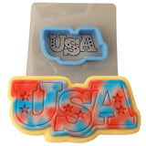 USA Stars Cookie Cutter Outline & Stamp 1 St Pats / July 4th Cookie Cutter Lady 