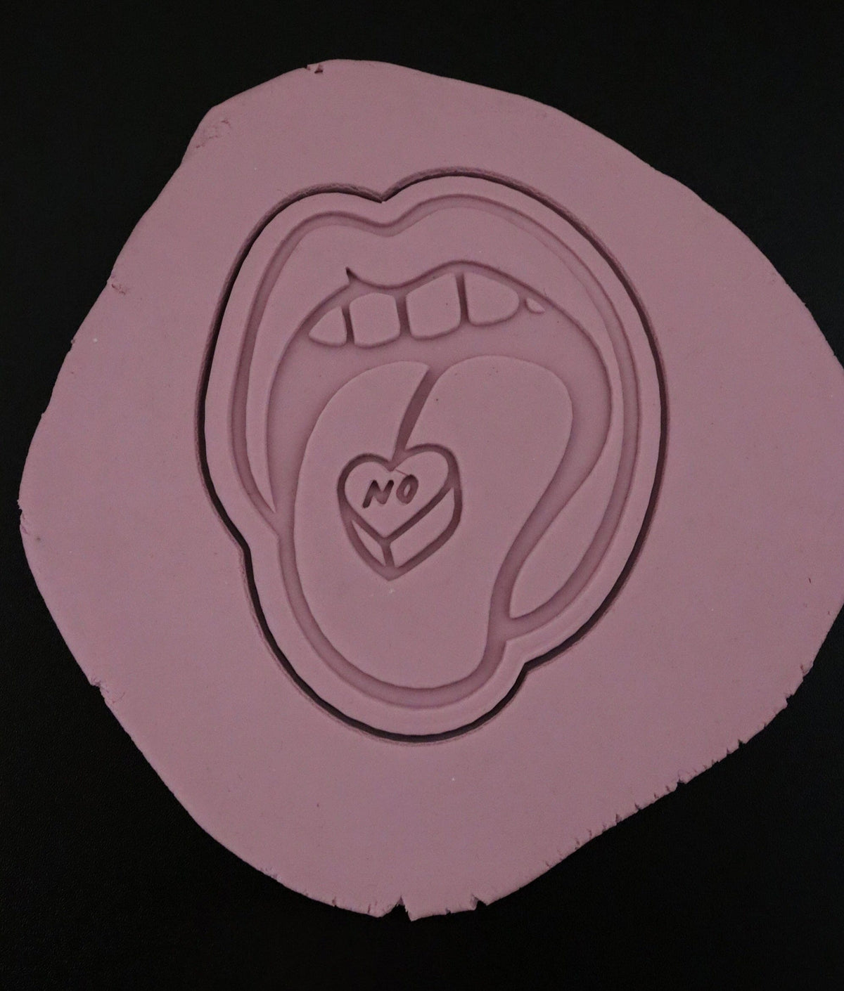 Valentine Tongue No Cookie Cutter | Stamp | Stencil Girly / Dolls / Princess Cookie Cutter Lady 
