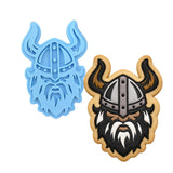 Viking Cookie Cutter | Stamp | Stencil #1 Boys/ Army / Outdoorsman Cookie Cutter Lady MINI - 2 Inches (5cm) Stamp ONLY 