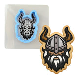 Viking Cookie Cutter | Stamp | Stencil #1 Boys/ Army / Outdoorsman Cookie Cutter Lady MINI - 2 Inches (5cm) **BUNDLE** Cutter + Stencil 