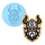 Viking Cookie Cutter | Stamp | Stencil #1 Boys/ Army / Outdoorsman Cookie Cutter Lady MINI - 2 Inches (5cm) Debosser ONLY 
