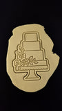 Wedding Cake Roses 4 Tier 1 Cookie Cutter | Stamp | Stencil - SHARP EDGES - FAST Shipping - Choose Your Own Size! #1 Cookie Cutter Lady 