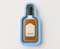 A cookie cutter shaped like a bottle of whiskey.