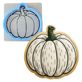 White Pumpkin Cookie Cutter | Stamp | Stencil - SHARP EDGES - FAST Shipping - Choose Your Own Size! #1 Cookie Cutter Lady LITTLE - 3 Inches (7.62cm) **BUNDLE** Cutter + Stencil 