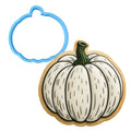 White Pumpkin Cookie Cutter | Stamp | Stencil - SHARP EDGES - FAST Shipping - Choose Your Own Size! #1 Cookie Cutter Lady LITTLE - 3 Inches (7.62cm) Cookie Cutter ONLY (Outline) 