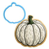 White Pumpkin Cookie Cutter | Stamp | Stencil - SHARP EDGES - FAST Shipping - Choose Your Own Size! #1 Cookie Cutter Lady LITTLE - 3 Inches (7.62cm) Cookie Cutter ONLY (Outline) 