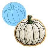 White Pumpkin Cookie Cutter | Stamp | Stencil - SHARP EDGES - FAST Shipping - Choose Your Own Size! #1 Cookie Cutter Lady LITTLE - 3 Inches (7.62cm) Debosser ONLY 