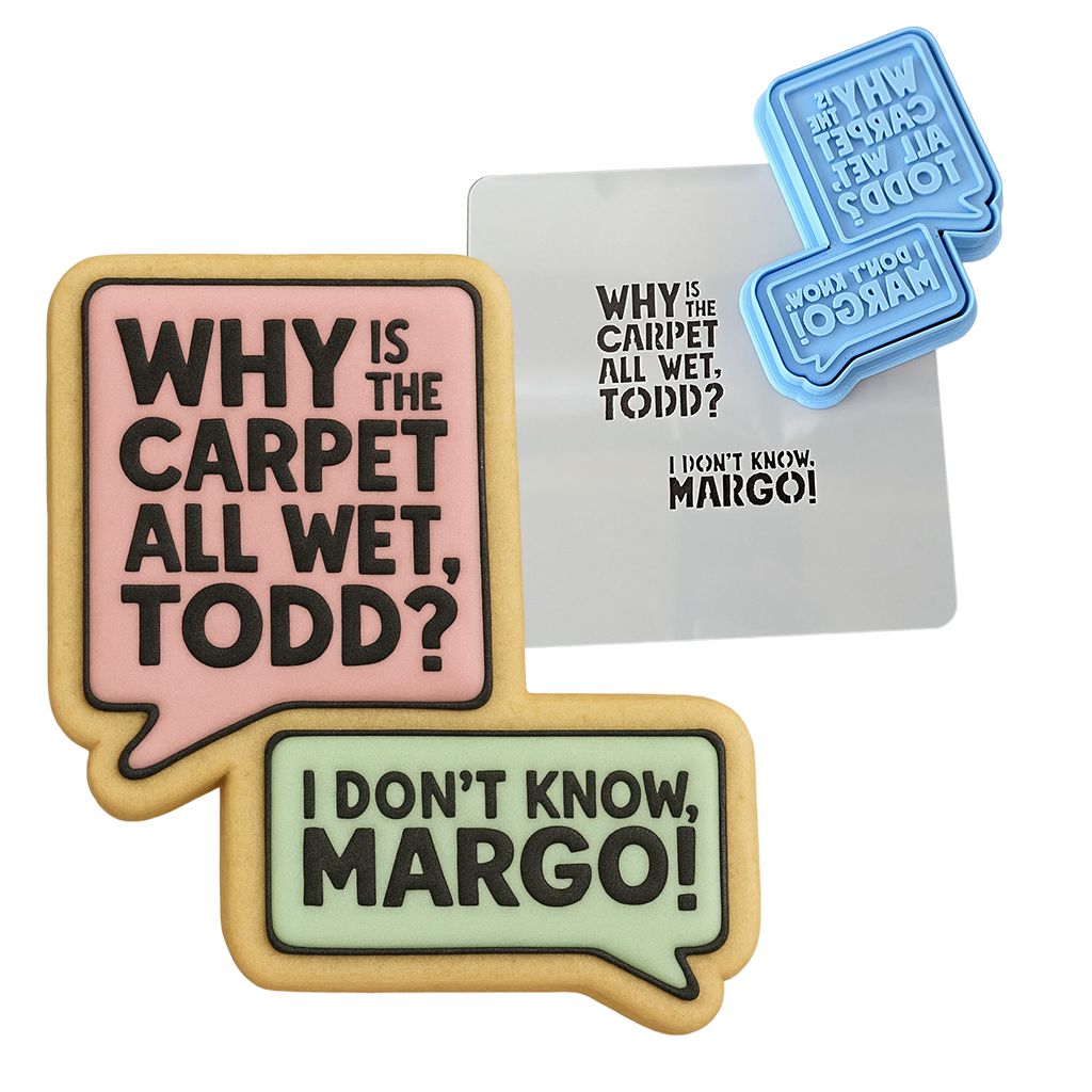 Why is the Carpet All Wet Cookie Cutter | Stamp | Stencil Xmas / Winter / NYE Cookie Cutter Lady 