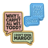 Why is the Carpet All Wet Cookie Cutter | Stamp | Stencil Xmas / Winter / NYE Cookie Cutter Lady MINI - 2 Inches (5cm) **BUNDLE** Cutter + Stamp 