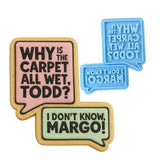 Why is the Carpet All Wet Cookie Cutter | Stamp | Stencil Xmas / Winter / NYE Cookie Cutter Lady MINI - 2 Inches (5cm) Stamp ONLY 