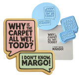 Why is the Carpet All Wet Cookie Cutter | Stamp | Stencil Xmas / Winter / NYE Cookie Cutter Lady MINI - 2 Inches (5cm) **FULL SET BUNDLE** Cutter + Stamp + Stencil + Debosser **BEST DEAL** 