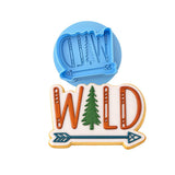 Wild Cookie Cutter | Stamp | Stencil #1 Wedding / Baby / V Day Cookie Cutter Lady MINI - 2 Inches (5cm) **BUNDLE** Cutter + Debosser 