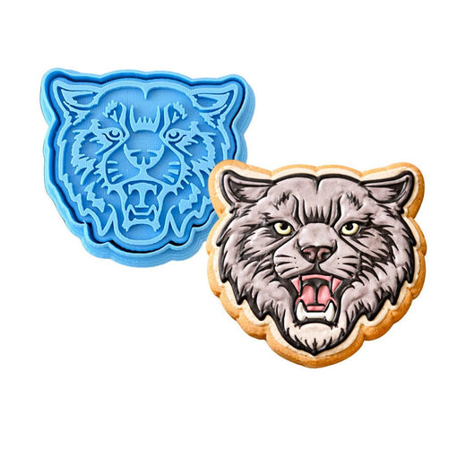 Wildcat Cookie Cutter | Stamp | Stencil #1 Animals & Dinosaurs Cookie Cutter Lady MINI - 2 Inches (5cm) **BUNDLE** Cutter + Stamp 