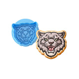 Wildcat Cookie Cutter | Stamp | Stencil #1 Animals & Dinosaurs Cookie Cutter Lady MINI - 2 Inches (5cm) **BUNDLE** Cutter + Debosser 