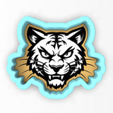 a picture of a tiger head on a white background