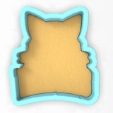 a cookie cutter shaped like a cat's head