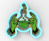 Witch Hands with Potion Beaker Cookie Cutter | Stamp | Stencil - SHARP EDGES - FAST Shipping - Choose Your Own Size! #1