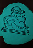 Yoga Leprechaun Cookie Cutter | Stamp | Stencil #1 St Patricks New Cookie Cutter Lady 