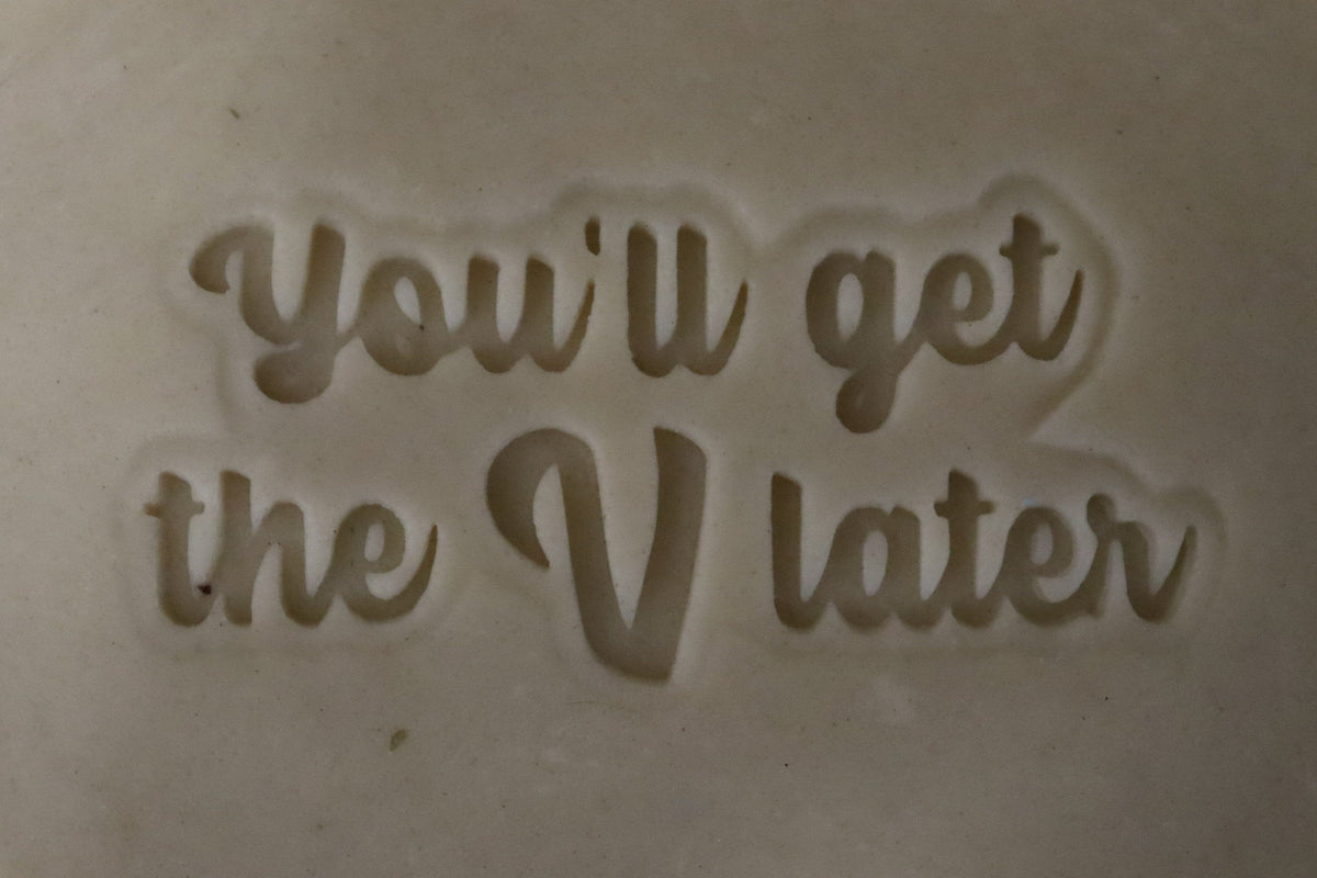 You'll Get the V Later Cookie Cutter | Stamp | Stencil #1 Wedding / Baby / V Day Cookie Cutter Lady 