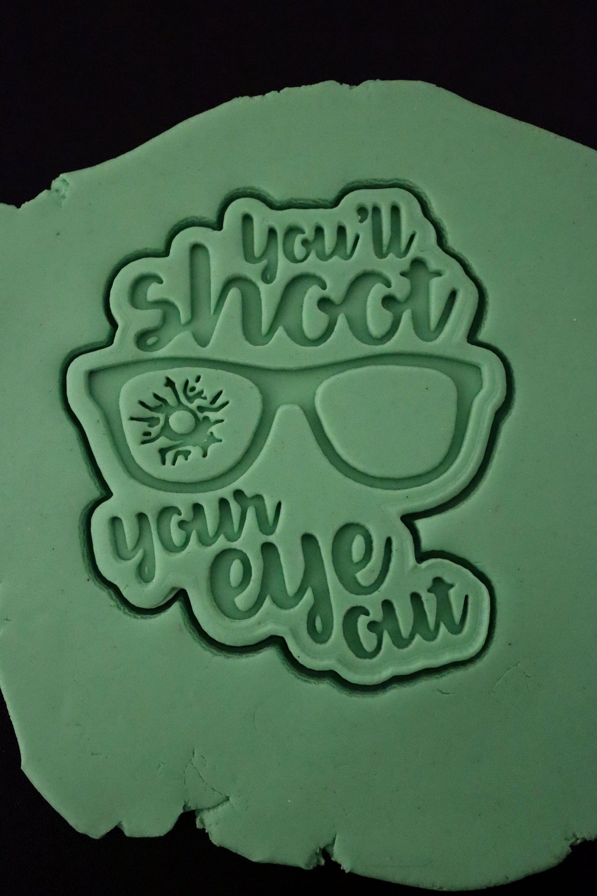 You'll Shoot Your Eye Out Cookie Cutter | Stamp | Stencil #2 Xmas / Winter / NYE Cookie Cutter Lady 