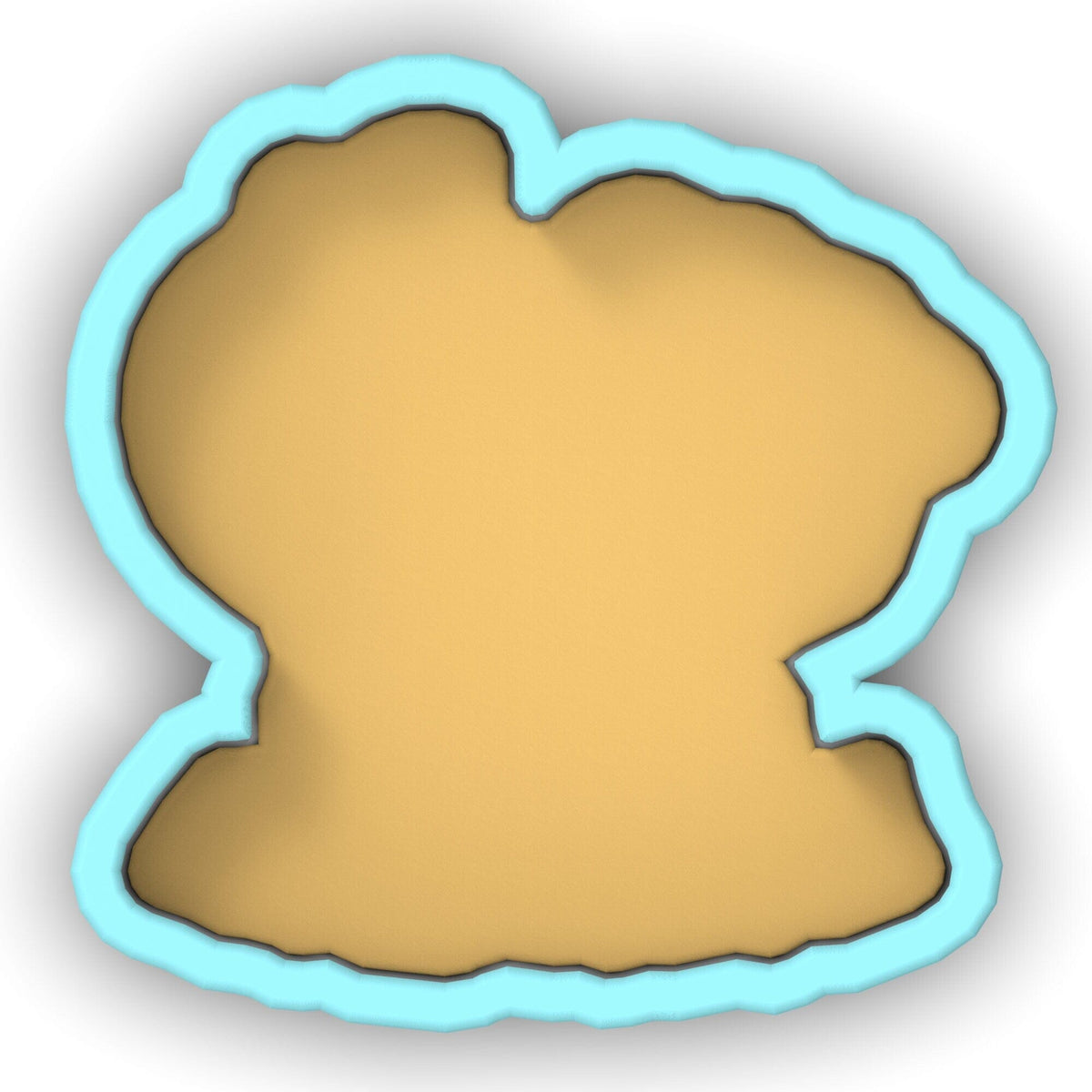 a cookie shaped like the shape of a bear
