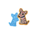 Zombie Dog Cookie Cutter | Stamp | Stencil #1 Halloween / Fall Cookie Cutter Lady MINI - 2 Inches (5cm) Stamp ONLY 