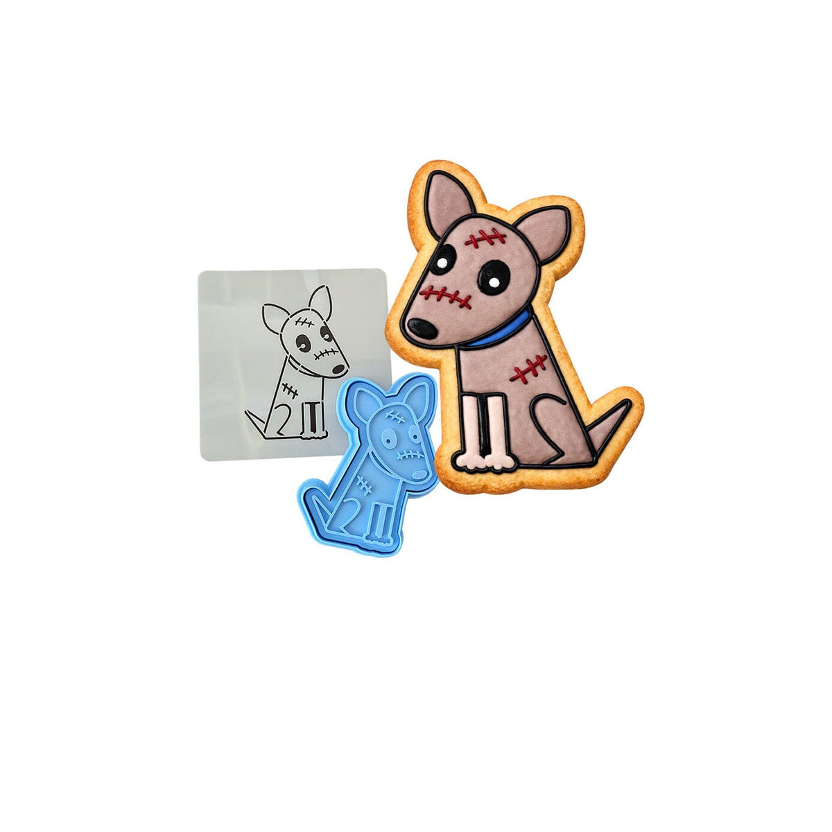 Zombie Dog Cookie Cutter | Stamp | Stencil #1 Halloween / Fall Cookie Cutter Lady 