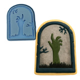 Zombie Tombstone Cookie Cutter | Stamp | Stencil #1 Halloween / Fall Cookie Cutter Lady 