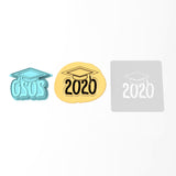 2020 Grad Cap Cookie Cutter | Stamp | Stencil #1